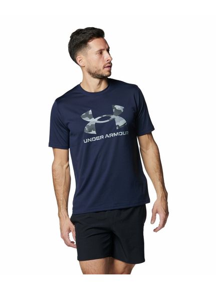 UA TECH CAMO BIG LOGO SS